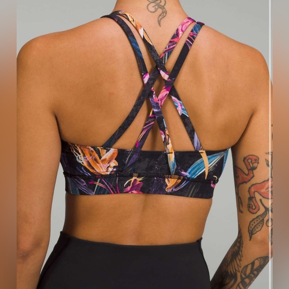 Lululemon Energy Sports Bra-floral size 4 - Picture 2 of 6